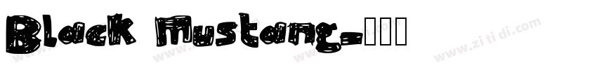 Black Mustang字体转换